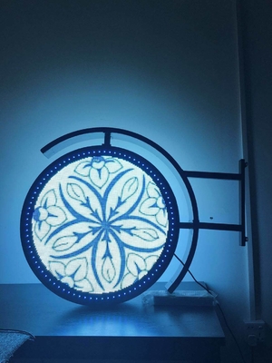 Sinais exteriores circulares do diodo emissor de luz de P4 RGB Digital que anunciam IP65 impermeável