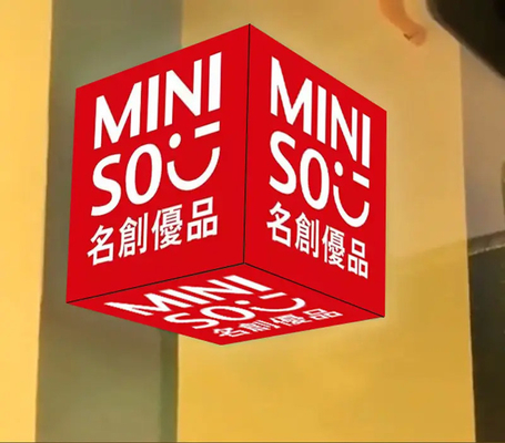 P2.5 Decoração de lojas Sinais de vitrine LED Ângulo de visão amplo