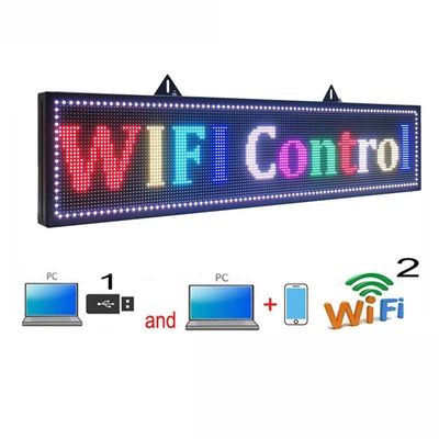 A cor SMD3535 completa conduziu a exposição de mensagem da janela de carro da placa de exposição 16*160cm do texto