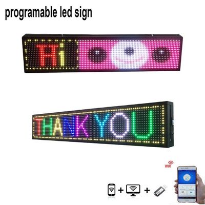 Os sinais sem fio da exposição da janela do diodo emissor de luz da mensagem do táxi de USB P5 colorem completamente o RGB programável