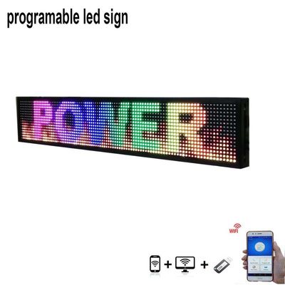 Polegada de enrolamento programável dos sinais 40*8 da exposição da janela do diodo emissor de luz P5 interna