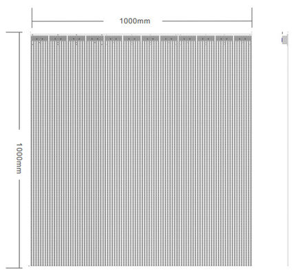 Magro super de vidro transparente da exposição de diodo emissor de luz P10.4 para a janela da loja
