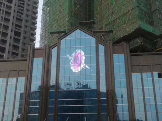 Magro super de vidro transparente da exposição de diodo emissor de luz P10.4 para a janela da loja