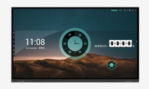 55&quot; visualização ótica de tela táctil infravermelha 350cd do LCD com escrita de ferramentas