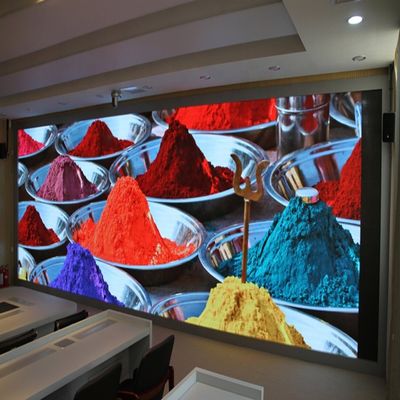 Tela de exposição alugado interna P3.91mm do diodo emissor de luz do passo pequeno da cor completa