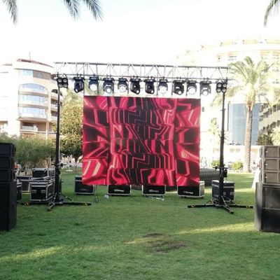 tela alugado exterior do diodo emissor de luz 1920Hz, painel impermeável P3 do diodo emissor de luz