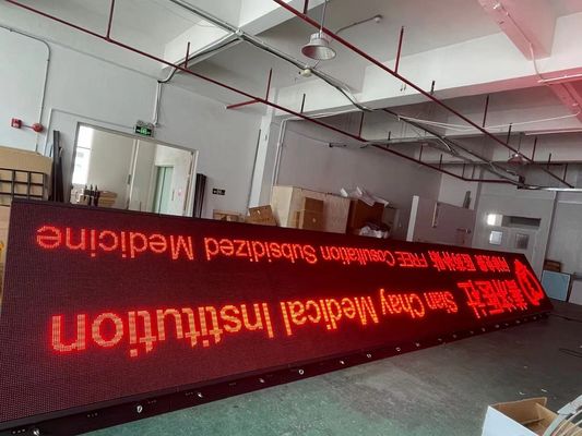 Diodo emissor de luz exterior vermelho de PSE Front Service P10 que anuncia a exposição com armário de alumínio