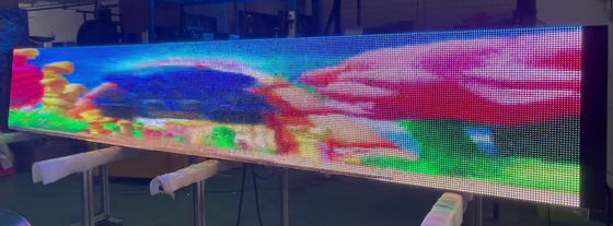 exibição de vídeo IP65 do diodo emissor de luz de 48X300 P6.67 RGB com o controlador da nova TB2