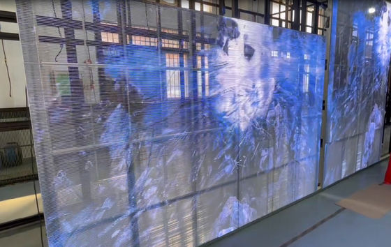 Iluminação lateral P3.91-7.8 Ecrã LED transparente