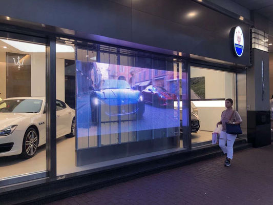 Iluminação lateral P3.91-7.8 Ecrã LED transparente