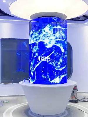 Cilindro P3.9 - exposição transparente do diodo emissor de luz da estrela de 7,8 nações