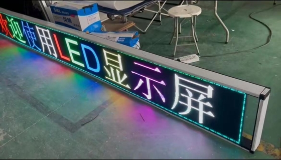 Sinais programáveis da janela do diodo emissor de luz de RoHS P10 RGB para a loja