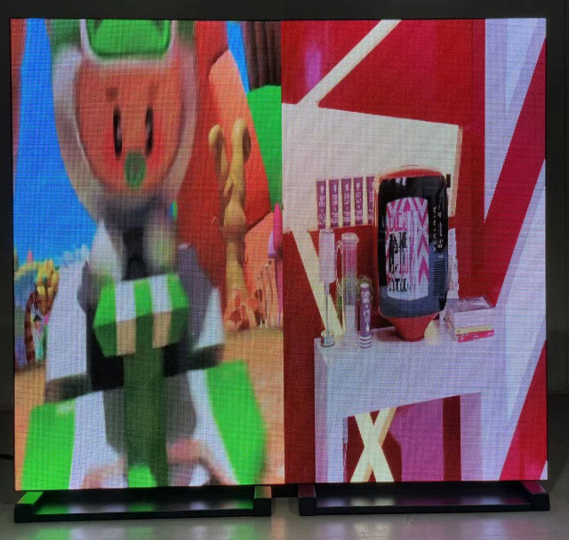 Placa de propaganda programável completa da exposição de diodo emissor de luz P3 do vidro traseiro da cor RGB