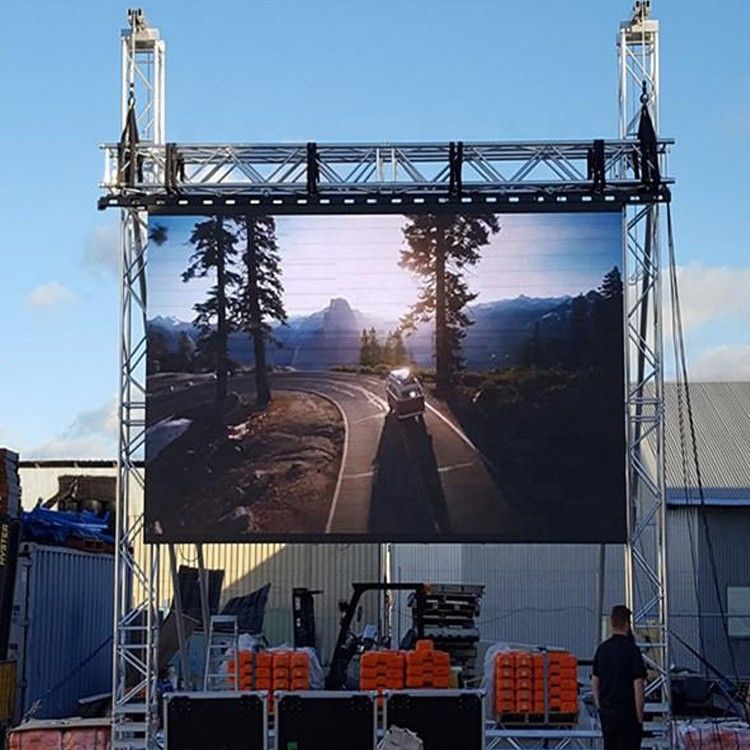 arrendamento video exterior da tela de 10ftx12ft instalado facilmente para a fase