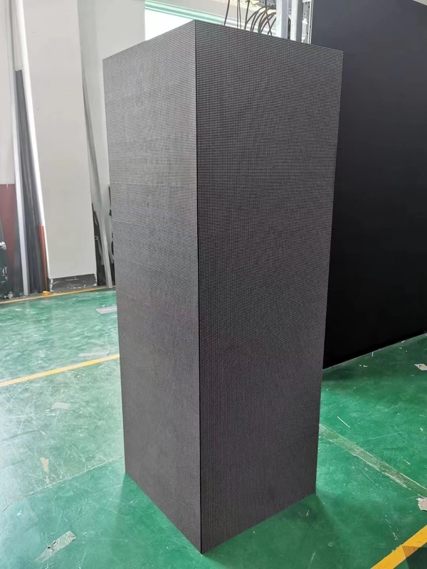 Exposição de diodo emissor de luz fixa exterior 5000mcd/m2 da curva da instalação para a parede video